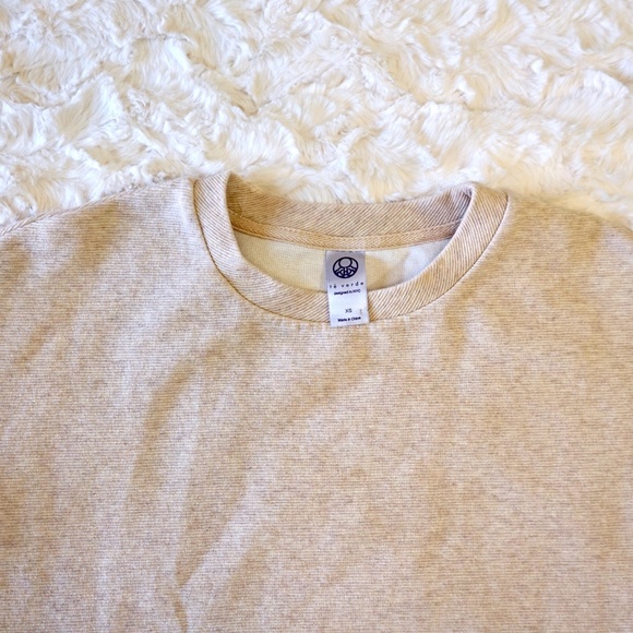 Te Verde - lightweight side zipper sweatshirt XS - cream - Picture 2 of 11